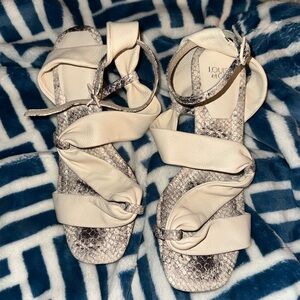 Louise et CIE snake print heels